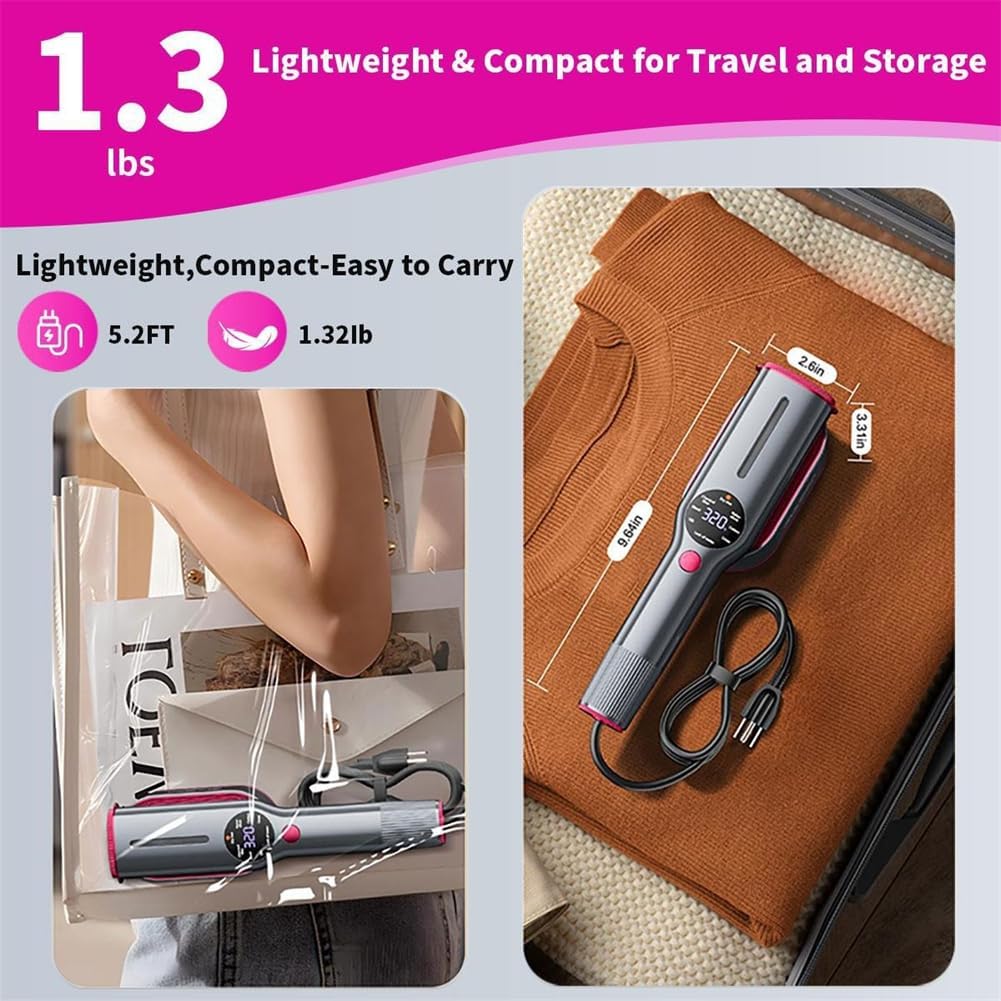 Garment Steamer for Clothes, 2-in-1 Steamer & Iron with Handheld Ironing Board, Portable Handheld Garment Steamer for Travel, 7 Mode with LED Display, 15s Fast Heating, 90° Swivel Handle