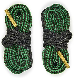 GUGULUZA Gun Snakes, 2 Pcs Rifle Cleaning Rope Gun Cleaner Brush for Various Caliber, Compact Gun Cleaning Supplies for Handgun, Shotgun (.22, .223, 5.56mm for Rifles)