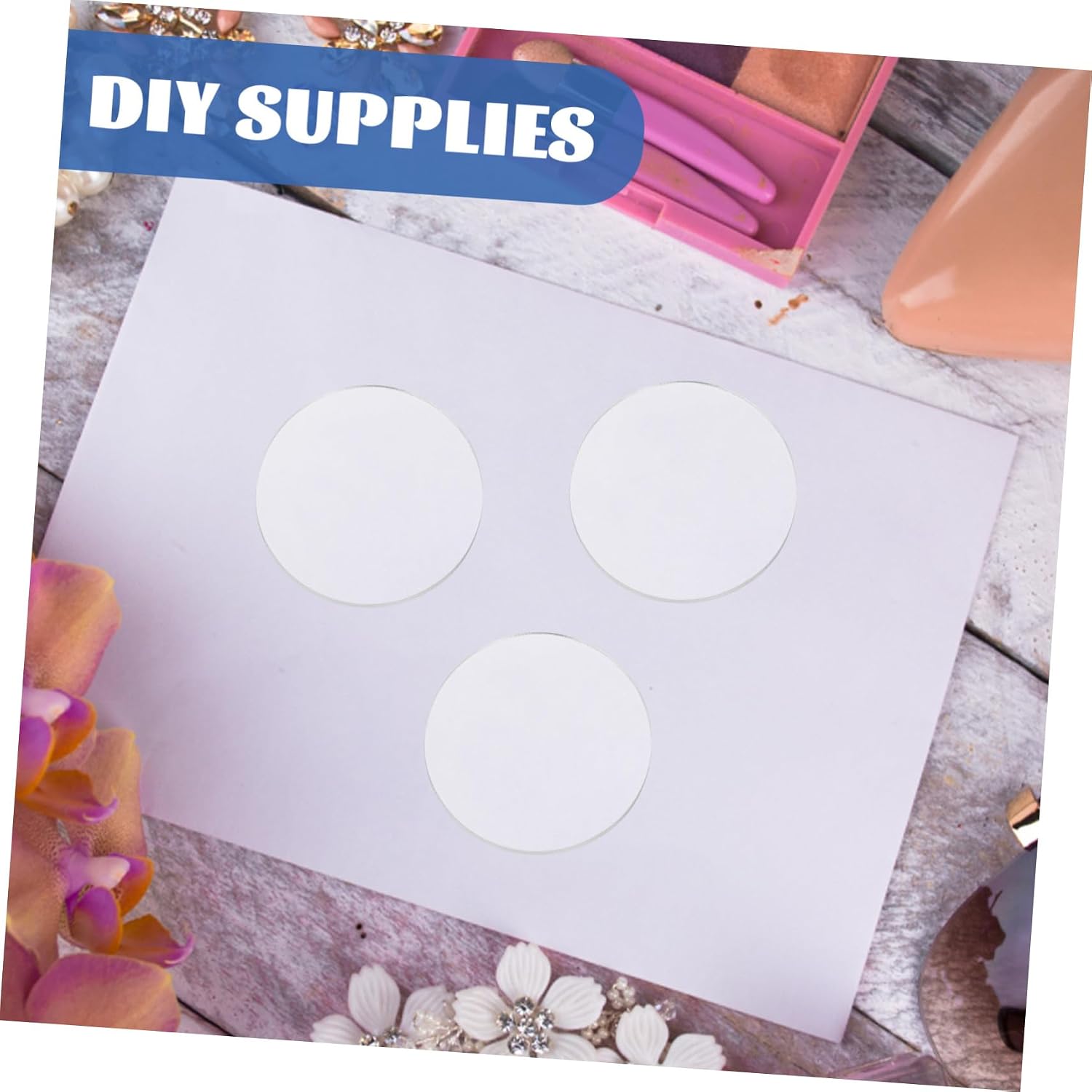 Alipis 20pcs Clear Acrylic Circle Blanks Acrylic Discs for Crafts and Model Making for Artwork Display Thickness