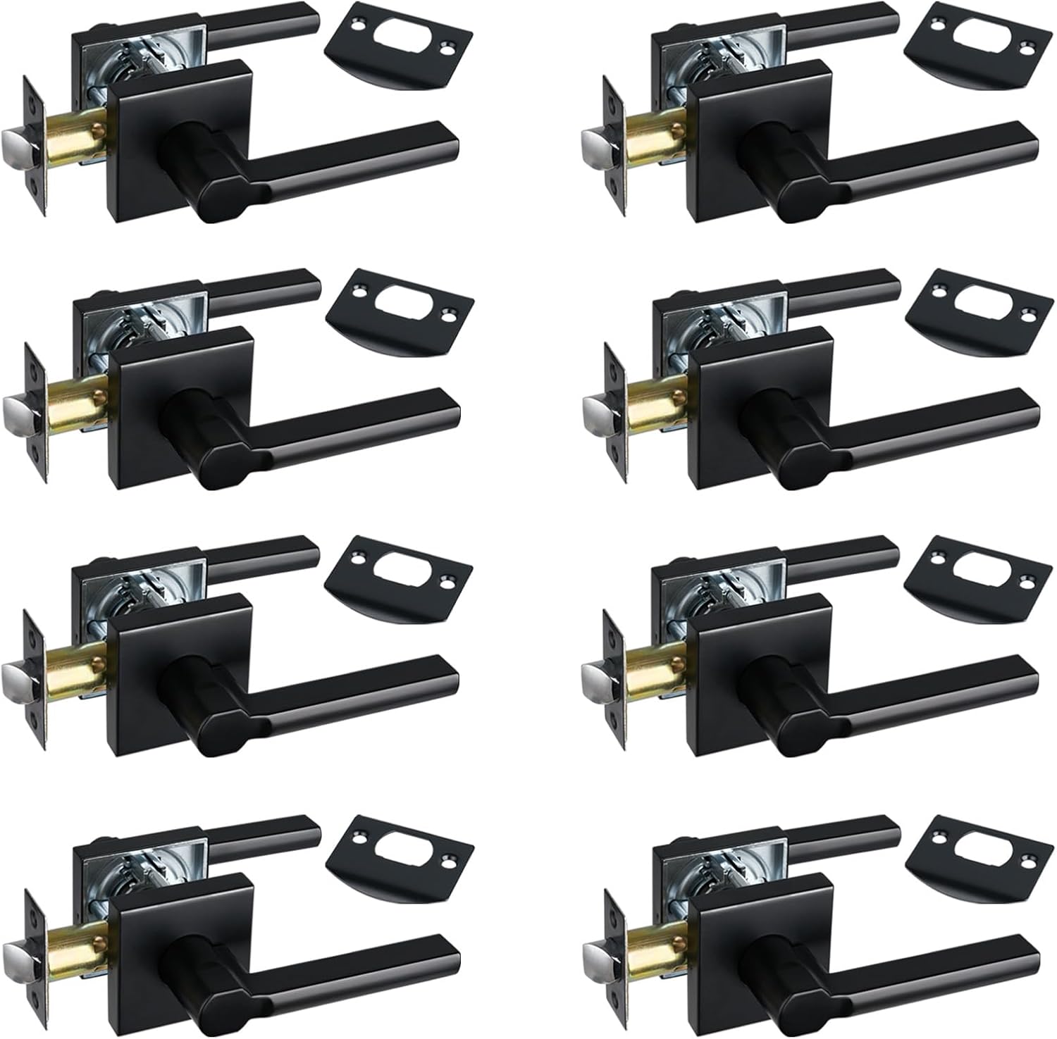 8pcs Passage Door Levers