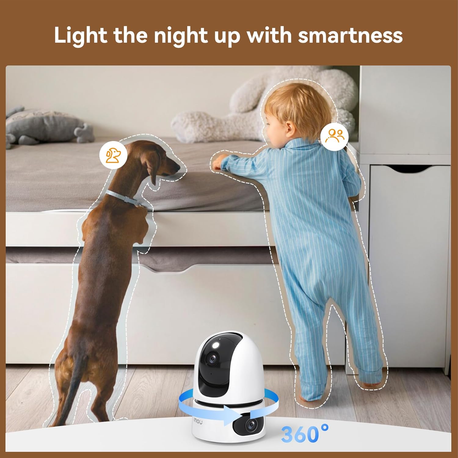 كاميرا مراقبة داخلية IMOU Ranger Dual بعدسة مزدوجة...