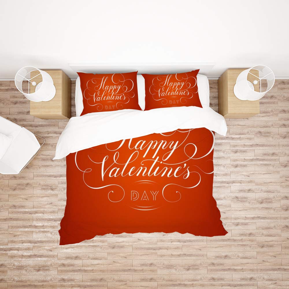 Parure de lit pour toutes saisons 3 pièces double en polyester doux