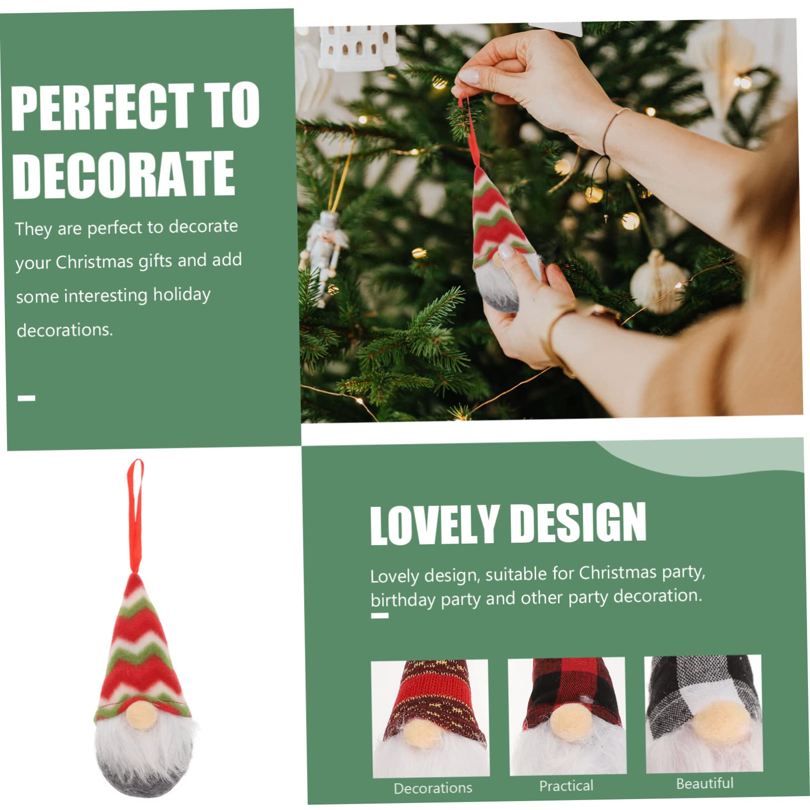 Cabilock 2 Juegos Adorno De Muñeca Sin Rostro Decoraciones Navideñas De Interior Árbol De Navidad Colgando Muñecas Colgantes Navideños Muñecos Navideños Decoración Navideña Hilo 8 Uds * 2