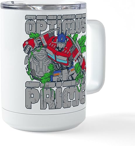 Miniatura 4 de CafePress Transformers 7 Optimus Prime Jungle - Taza de viaje aislada de acero inoxidable de 15 onzas
