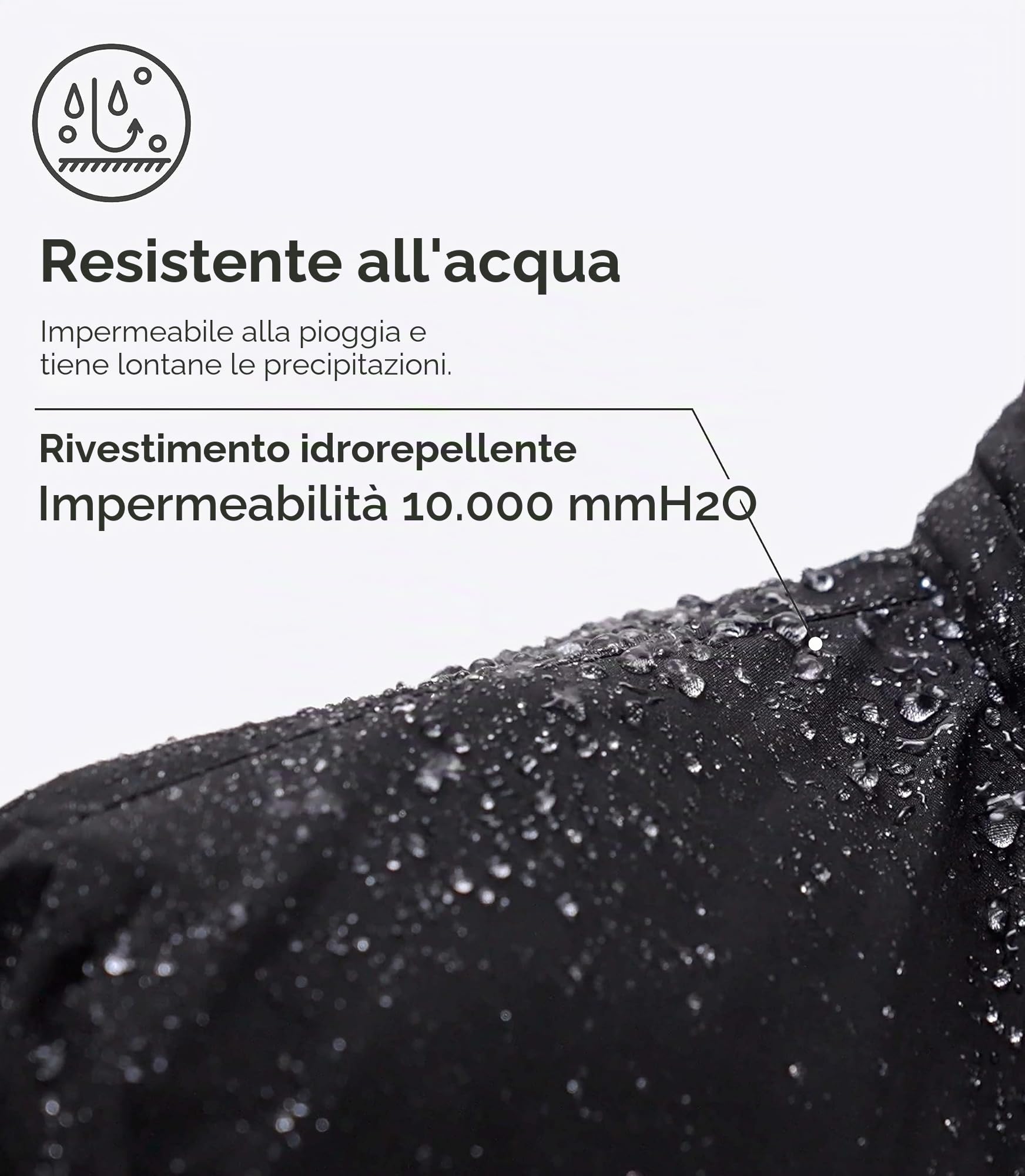 Wantdo Giacca da Sci Montagna Calda Invernale Parka da Neve Imbottita Cappotto da Snowboard in Pile Giubbotto con Cappuccio Impermeabile Uomo