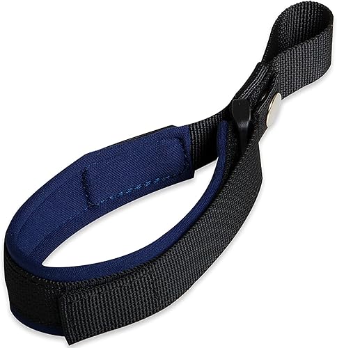 Correa de muñeca retráctil para perro, manos libres, ajustable, azul rey