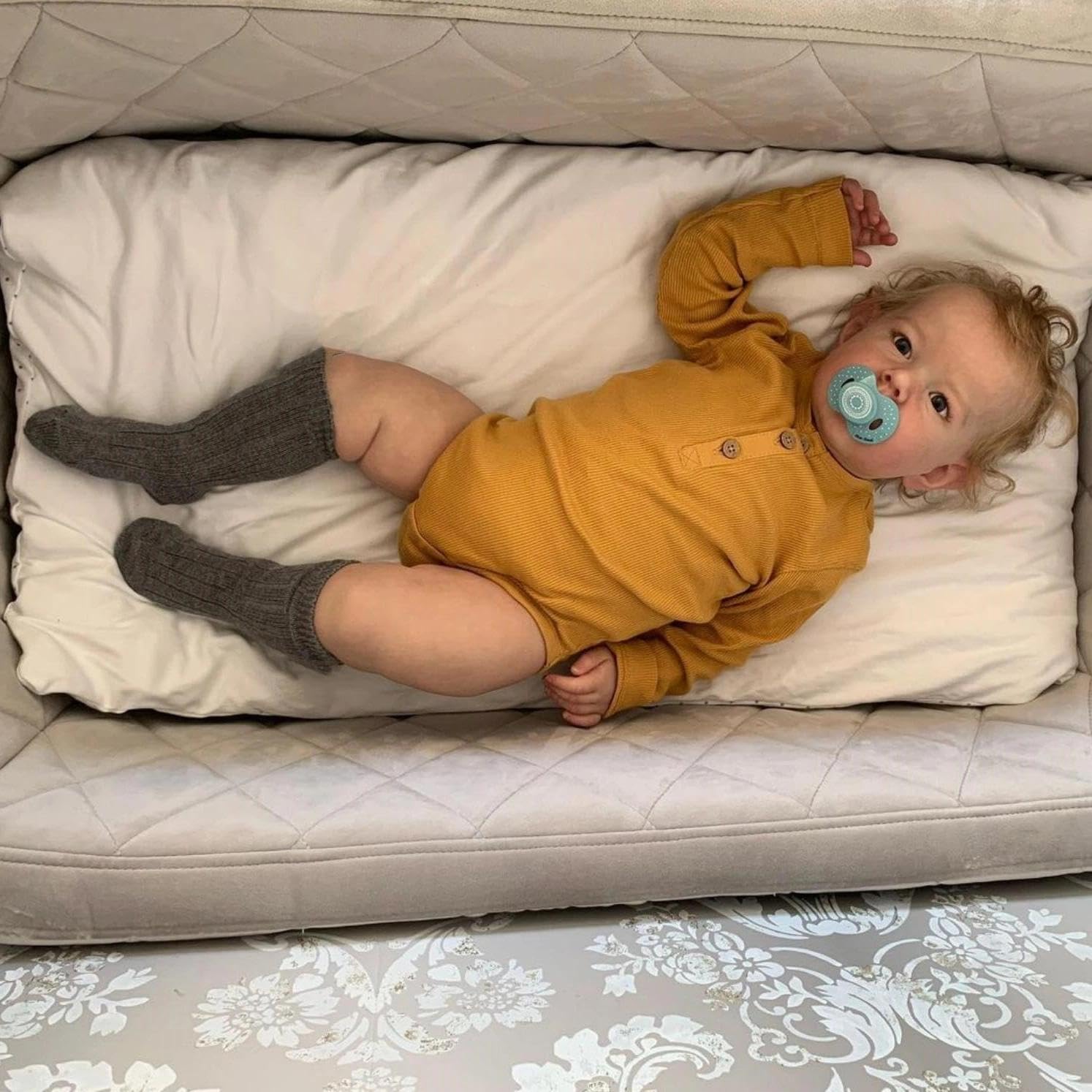 Anano Realistic Reborn Baby Dolls Boy Liam 20 Inches Waterproof Anatomically Correct Full Body Lifelike Babies Doll With Hand Rooted Hair For Kids Ages 3+ - Image 4