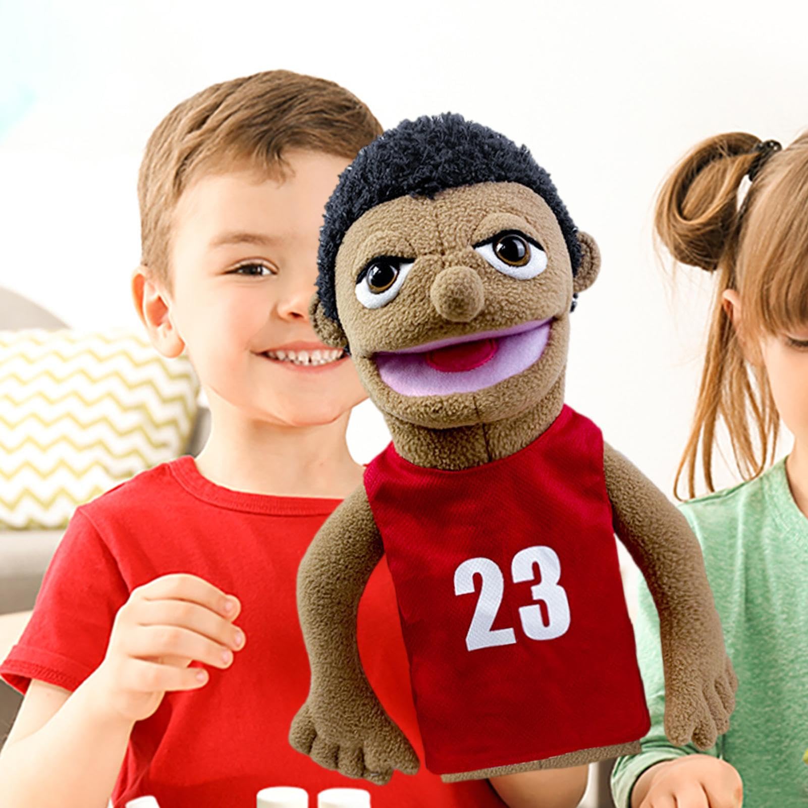 Marionnette à Main En Peluche HUNYA - Pompier, Médecin, Chef & Plus Pour Jeux De Rôle Créatifs Enfants Et Adultes Marionnette Peluche Carrière