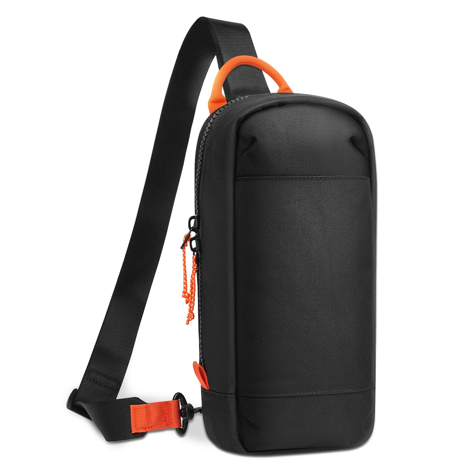 AXFEE Kompaktowa torba EDC na ramię dla Nintendo Switch 2 2025, przenośna torba na ramię z 8 gniazdami na kartridże do gier, lekka torba na pierś i ramię do codziennego użytku, podróży, pracy, sportu
