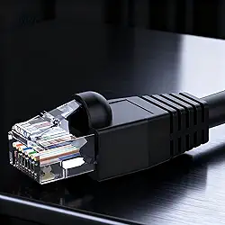 Cabo Ethernet Cat 6 de 1,8 m - Cat6 Patch Cables, Snagless RJ45, Cat 5e Cat 6 Patch Cable, Cabos Ethernet Cat6 de 1,8 m, Cabo de Rede, Cabo de Internet - 1,8 m Preto