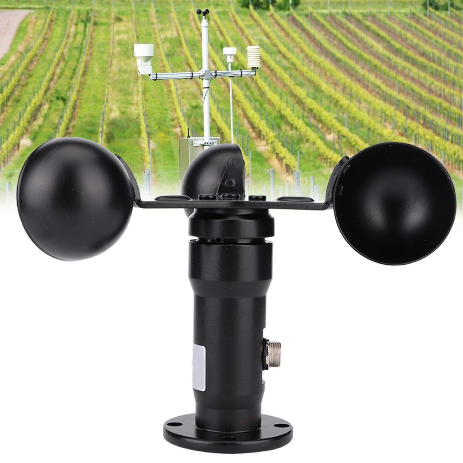 Oumefar Windgeschwindigkeitssensor Windsensor Windanemometer Impulssignalausgang