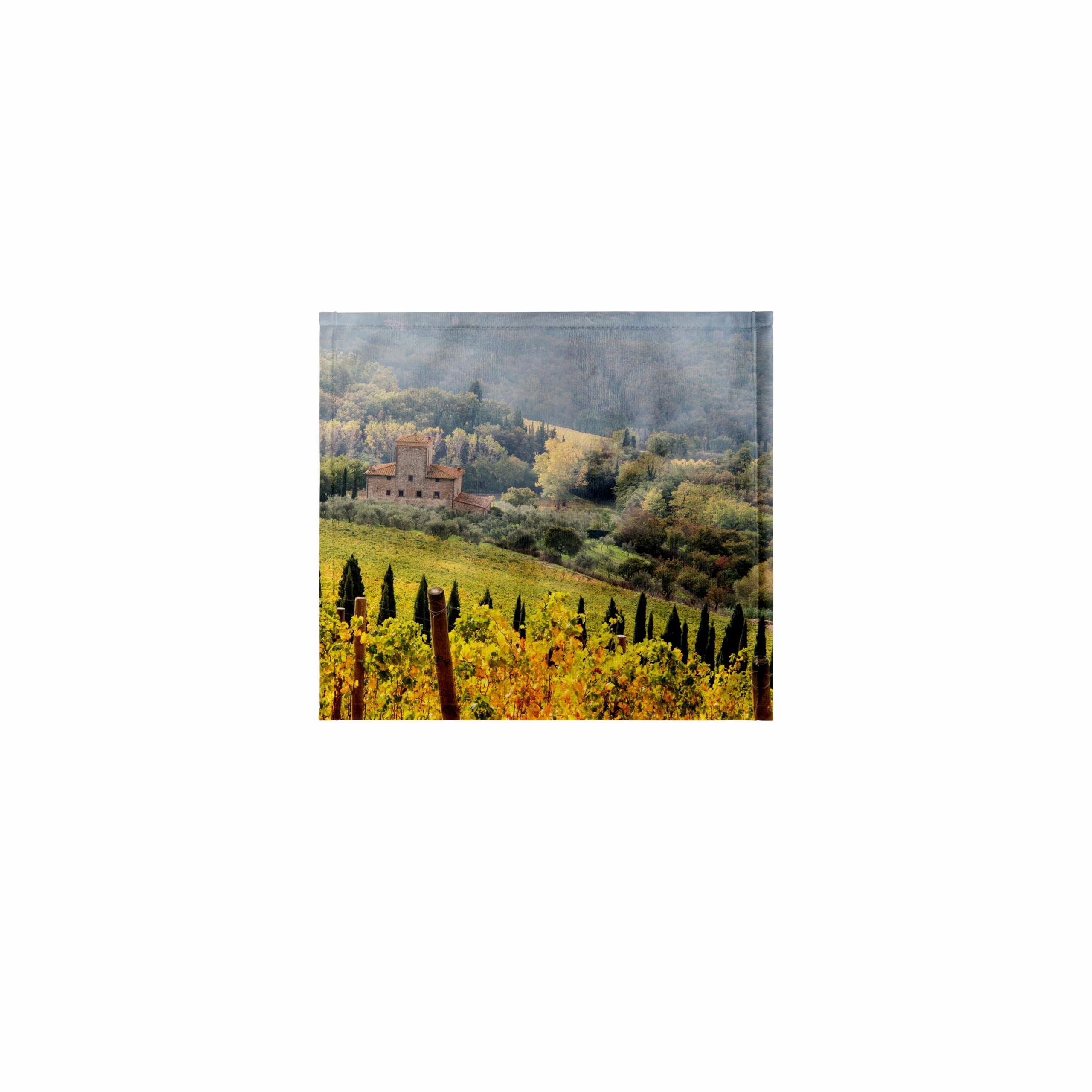 3dRose 11x12 Wash Cloth for Face and Body - Italy, Tuscany. Vineyard in Autumn in The Chianti Region of Tuscany. Vineyards