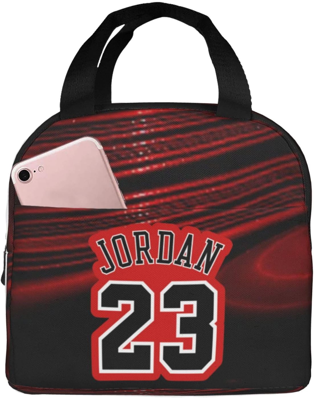 Basketball Fans 23 Jordan Lunch Bag, Waterproof Cooler Tote