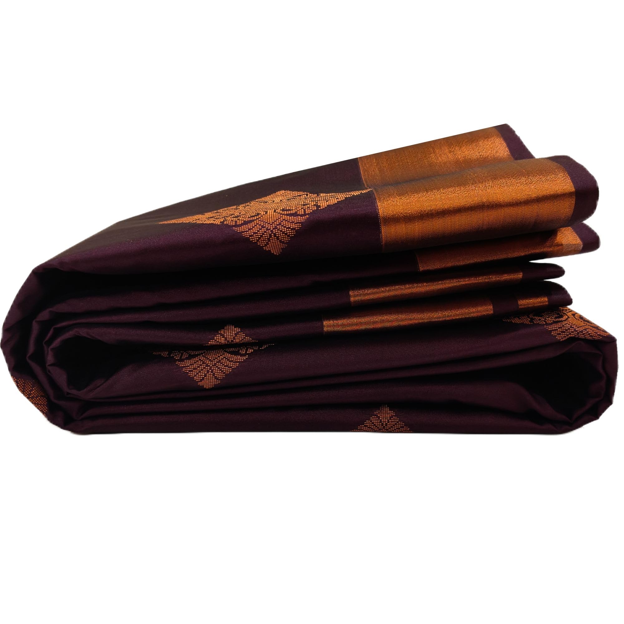 Kanchipuram Pure Soft Silk Saree Original Golden Zari Intricate Jacquard Heritage Weaves Traditional Zari Border & Contrast Rich Pallu(Maroon)-image-25