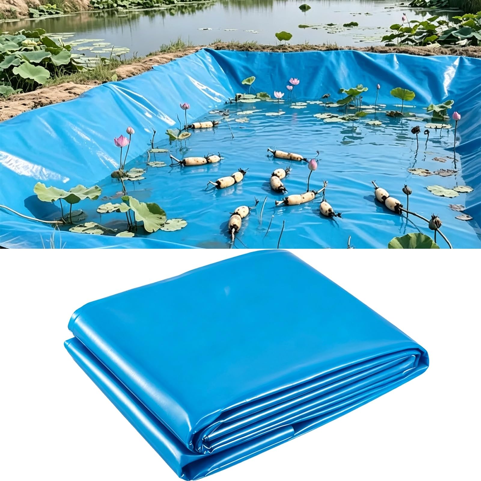 MARXAN Pond Liner Waterproof Pond Underlay 3x4m 4x6m 6x8m 8x10m 10x15m