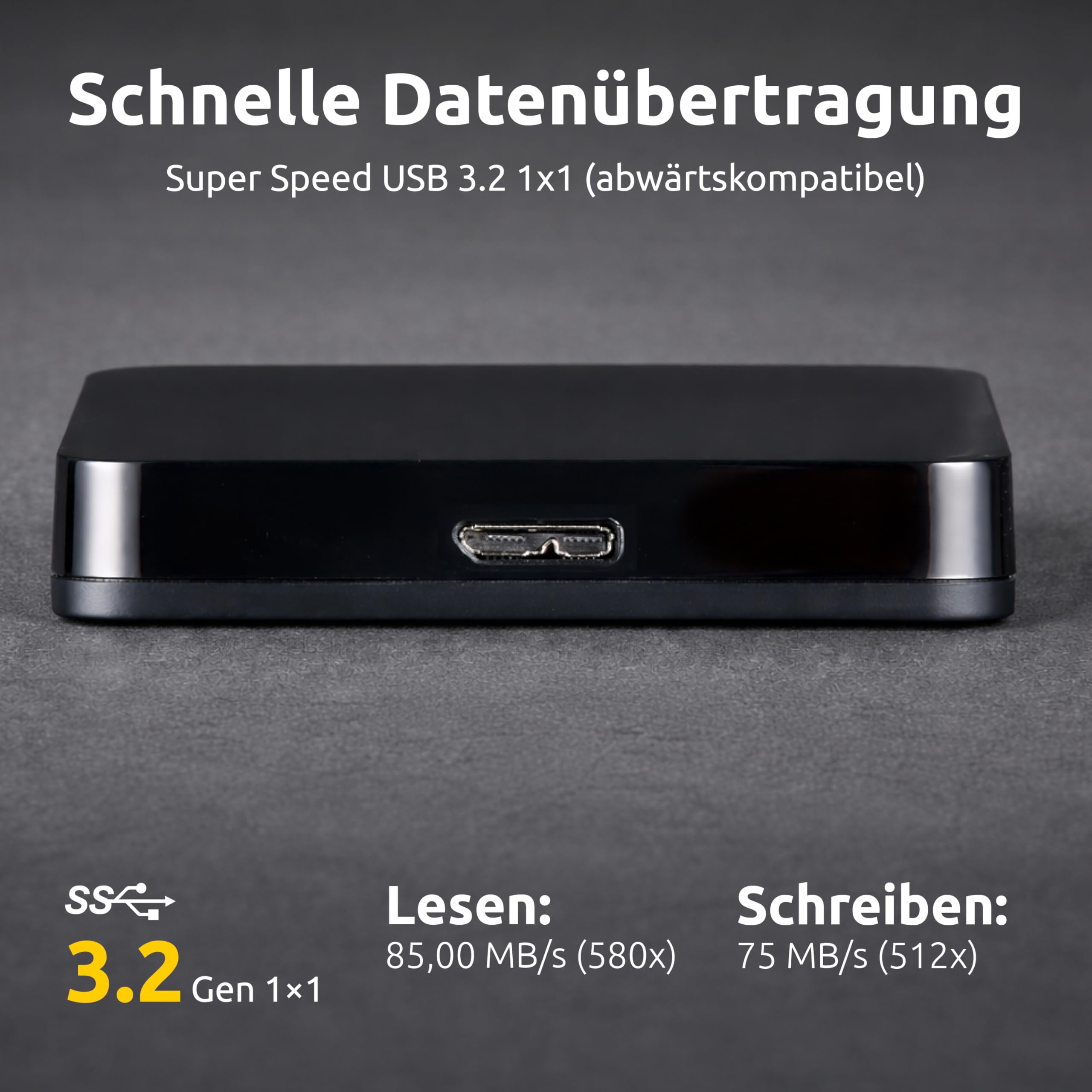 Intenso HDD Esterno 2.5 Cal USB 3.0 1000 GB 5400 RPM 6000 Mb/s Nero