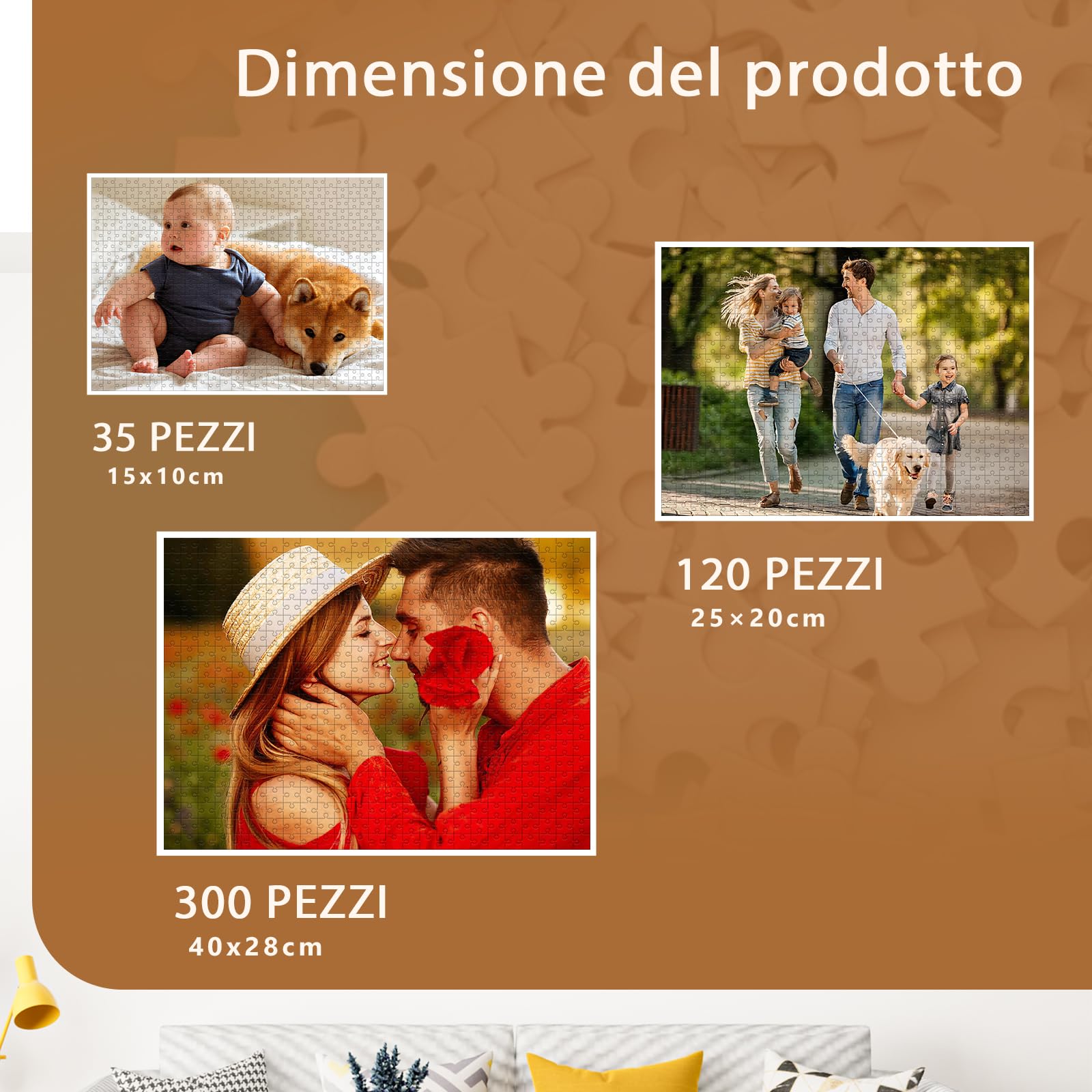 Bemaystar Puzzle Personalizzato con Foto - Crea il Tuo Quadro da 35-1000 Pezzi, Regalo Personalizzato Unico per Ogni Occasione con Stili Artistici Esclusivi