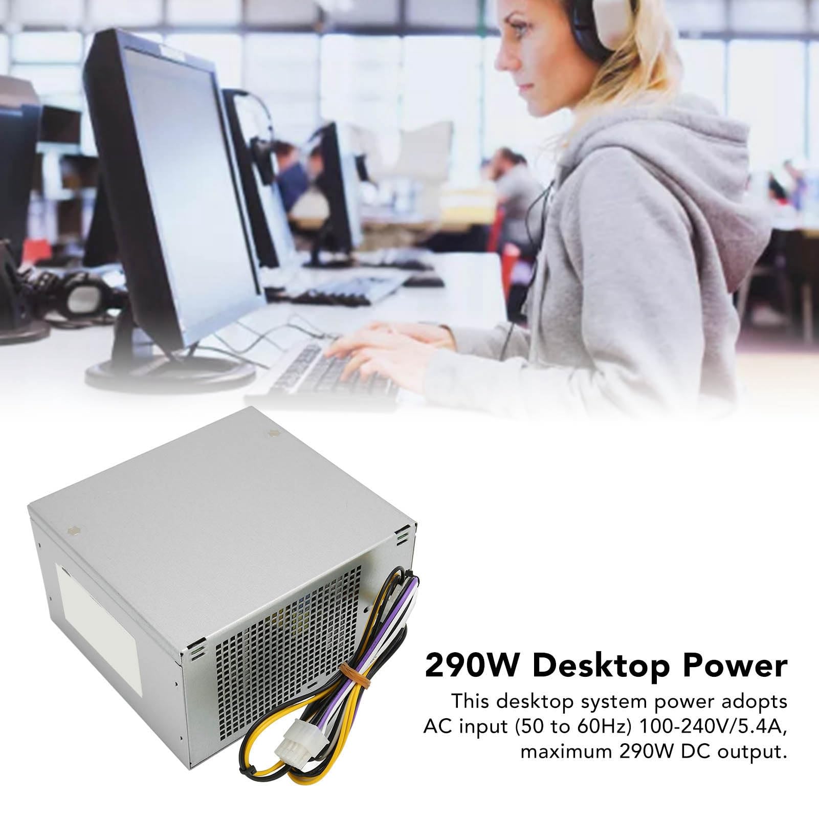 KUIDAMOS Zasilacz do Komputerów Stacjonarnych 290 W Trwałe i Szybkie Chłodzenie do Komputerów Optiplex 3020 7020 9020 T1700 i PowerEdge T20