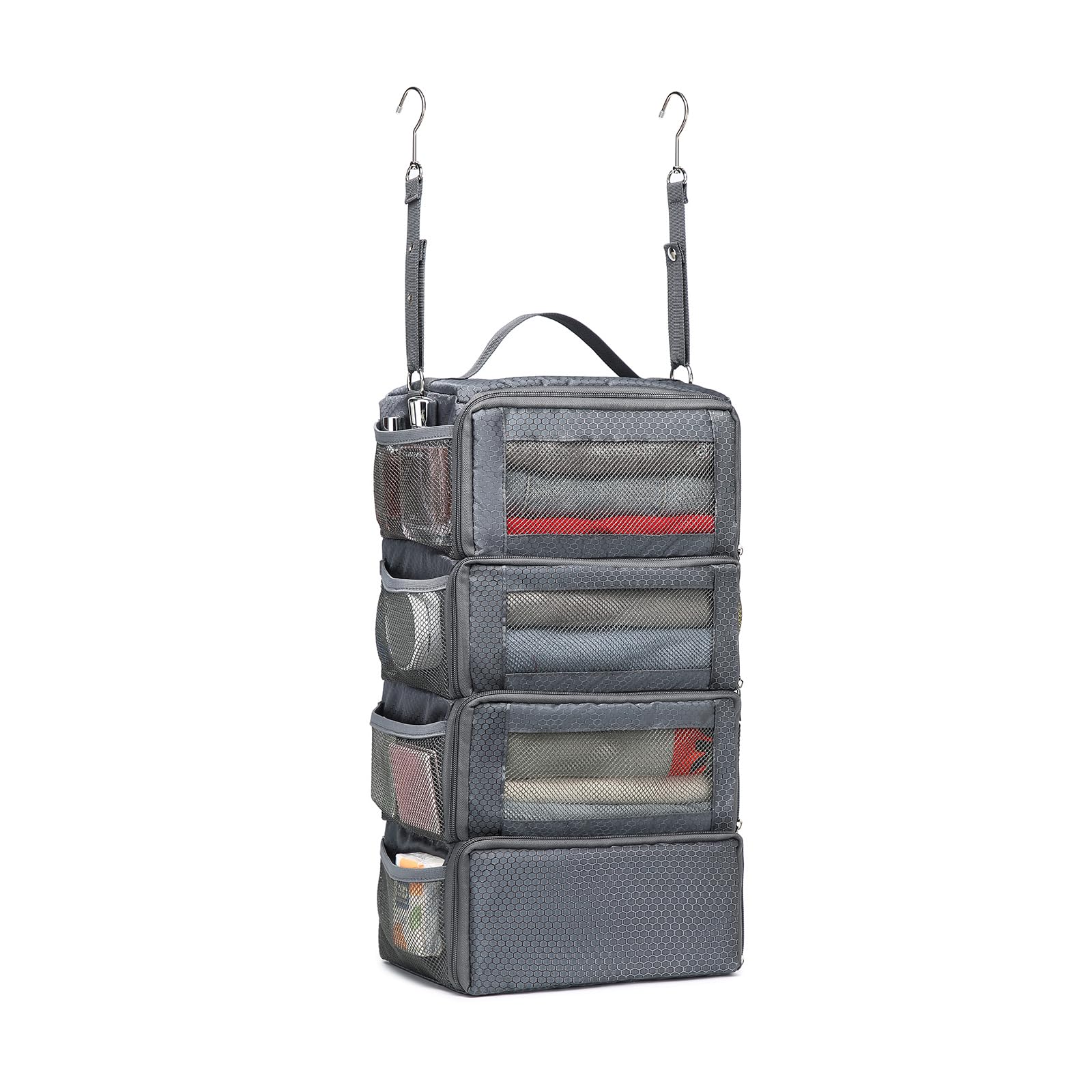 Aucovely Suitcase Organizer Travel Bags Organizer for Luggage Compression Hanging Packing Cubes for Travel Carry on Closet (Bag Only)
