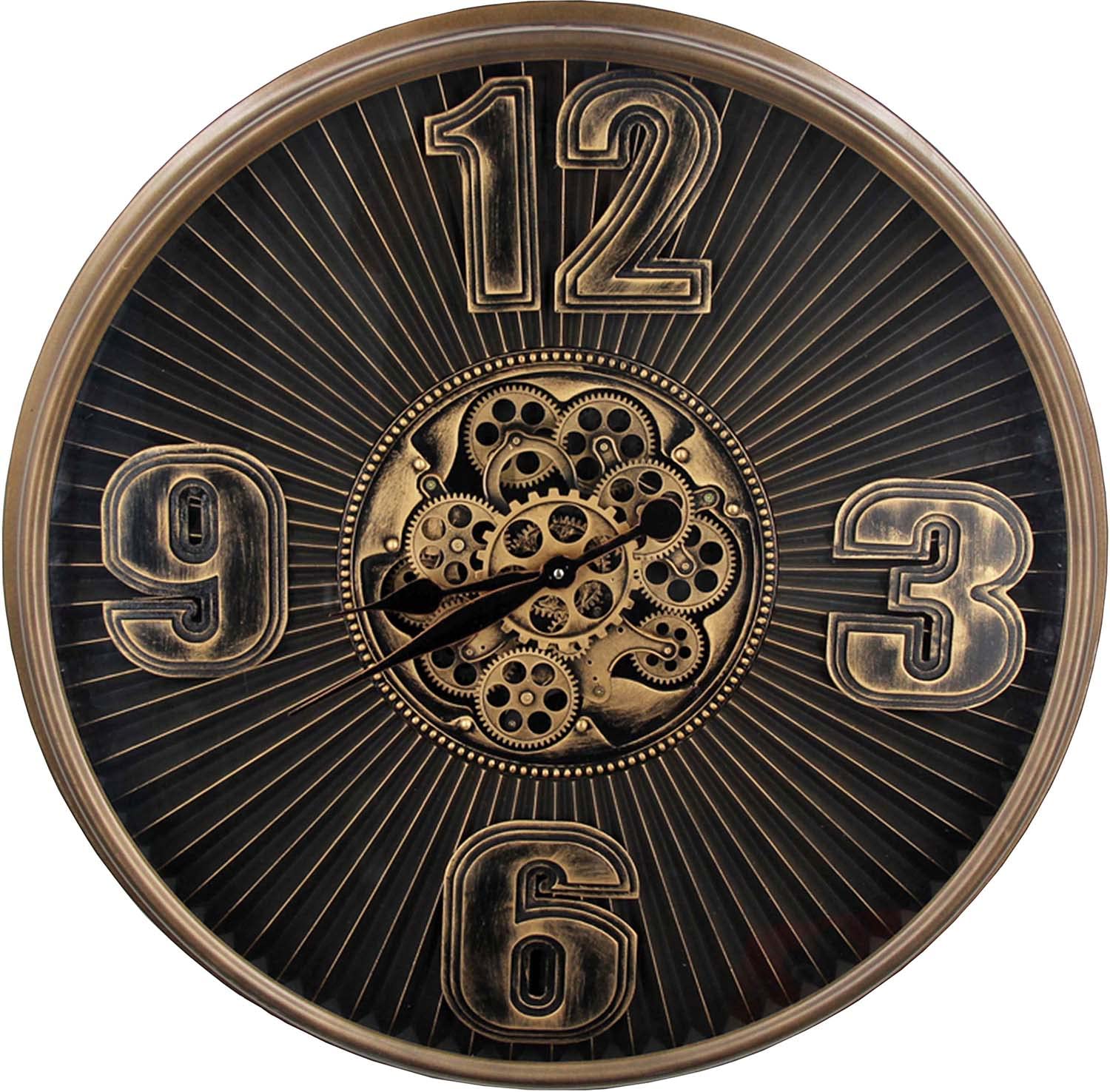 Reloj Industrial con Engranajes para decorar paredes vacías con elegancia y color único