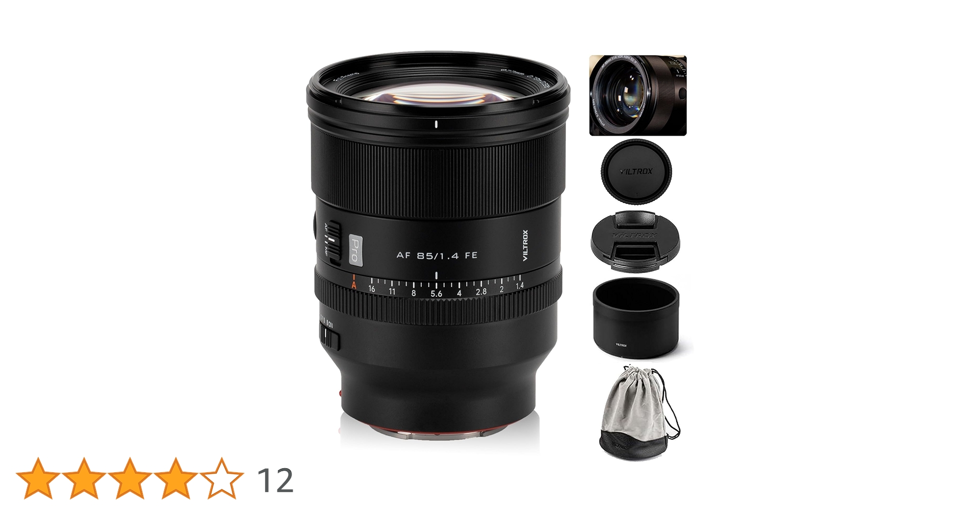 Amazon.co.jp: VILTROX 85mm F1.4 Pro FE フルフレームレンズ (Sony E