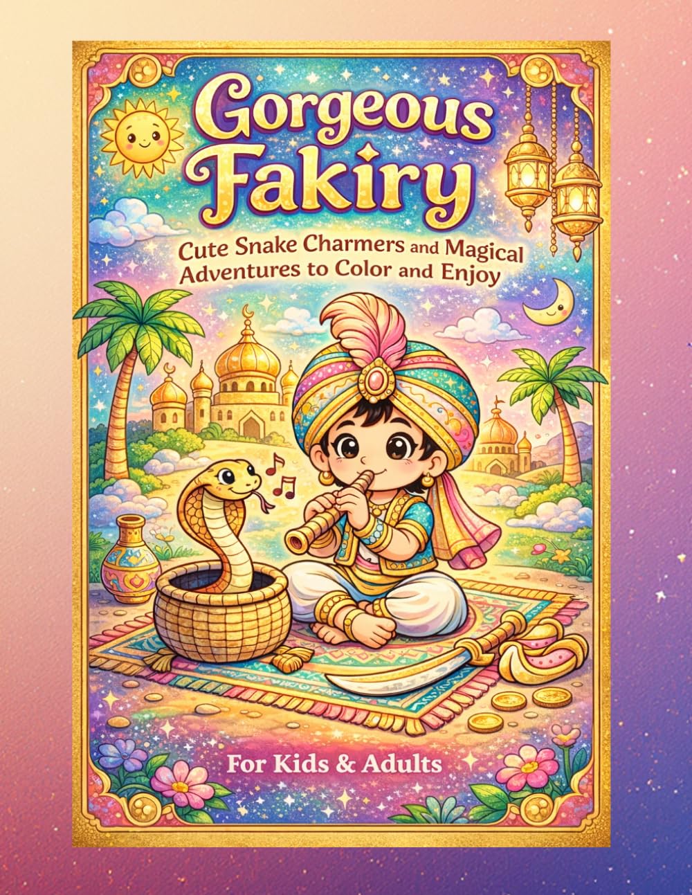Gorgeous Fakiry: Cute Snake Charmers and Magical Adventures to Color and Enjoy