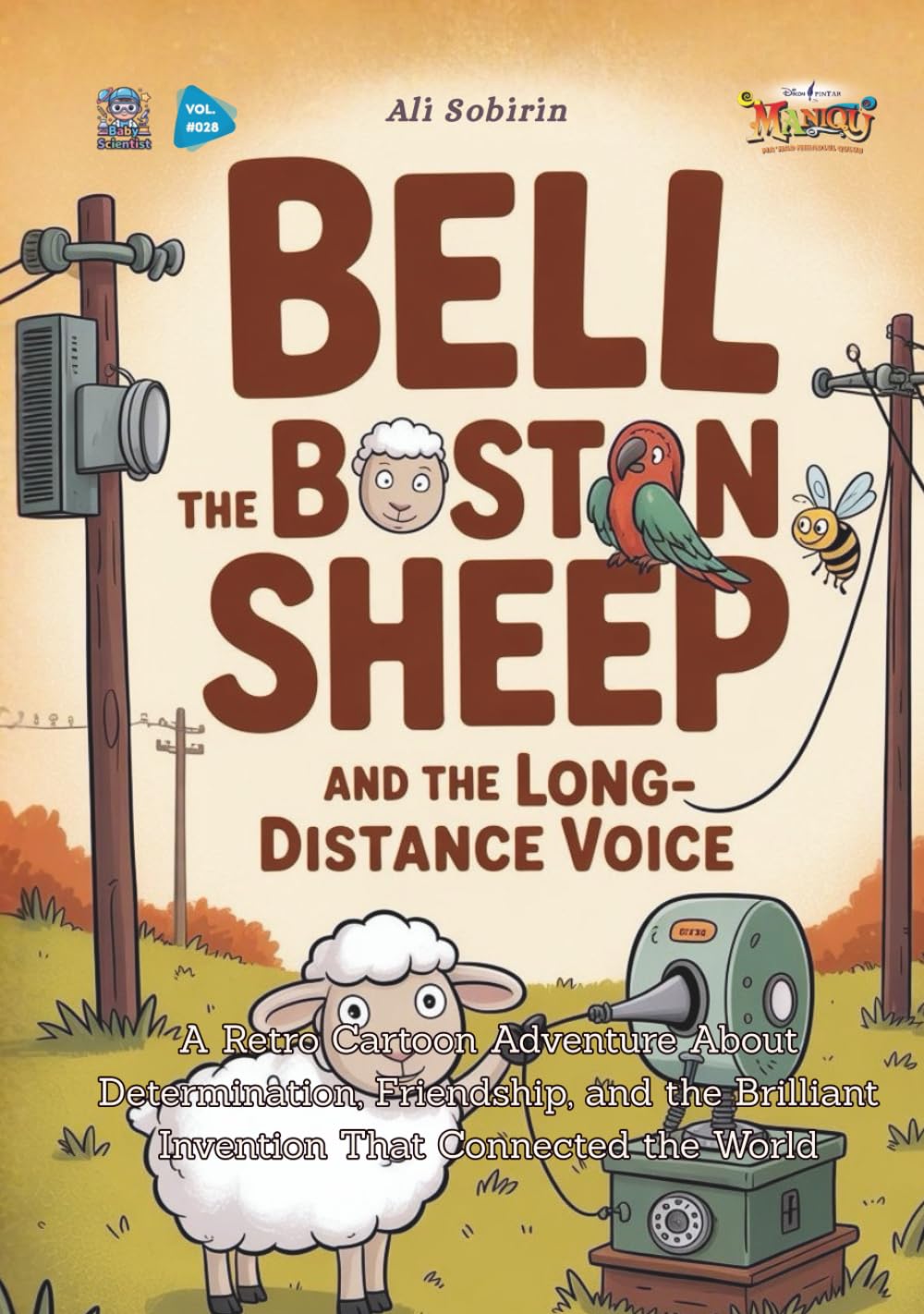 Bell the Boston Sheep and the Long-Distance Voice: A Retro Cartoon Adventure About Determination, Friendship, and the Brilliant Invention That Connected the World (Baby Scientist)
