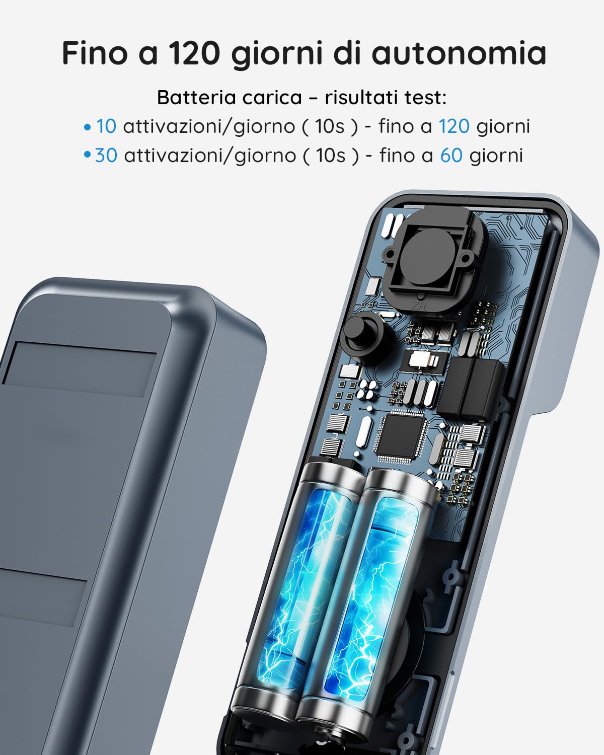BOIFUN Videocitofono Wifi 2K UHD Campanello Senza Fili da Esterno con Suoneria e Allarme Immediato, 166°Angolo Visuale, Rilevamento Umano PIR, Audio Bidirezionale, Batteria ricaricabile, IP65, 2.4Ghz