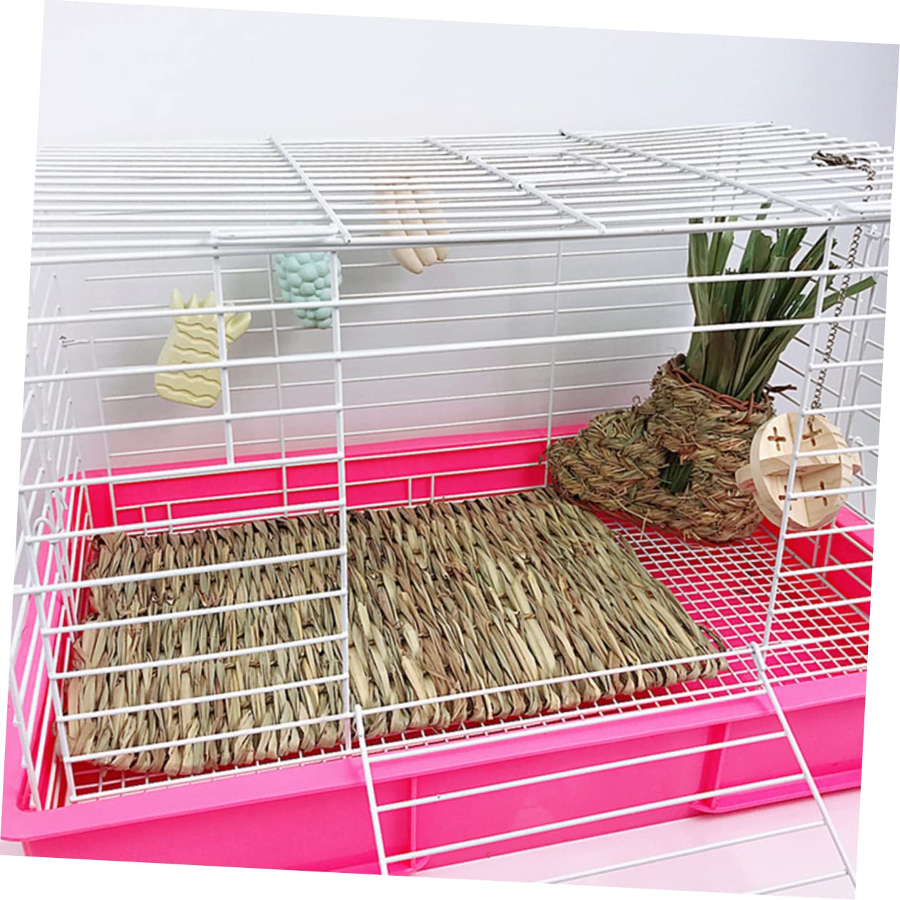 Yardwe 3stücke Hamsterhaus Schilfrohr Gemütliche Pet Nest Für Nagetiere Kauspielzeug Für Meerschweinchen Kaninchen Und Chinchillas Für Schlaf Und Spiel