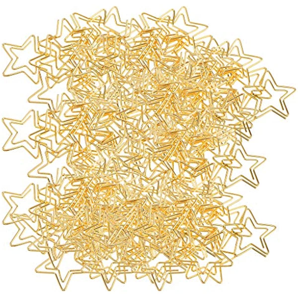 Jojomis Clip per ufficio oro clip forme carine graffette divertenti forniture per ufficio regali 2,6 x 2,3 cm