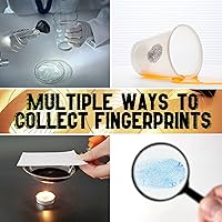 Vista 2 de Kit de Espía Infantil UNGLINGA, Juego de Dedo Detective, Juguetes de Huellas Dactilares, Regalos Educativos para Experimentos Científicos para Niños