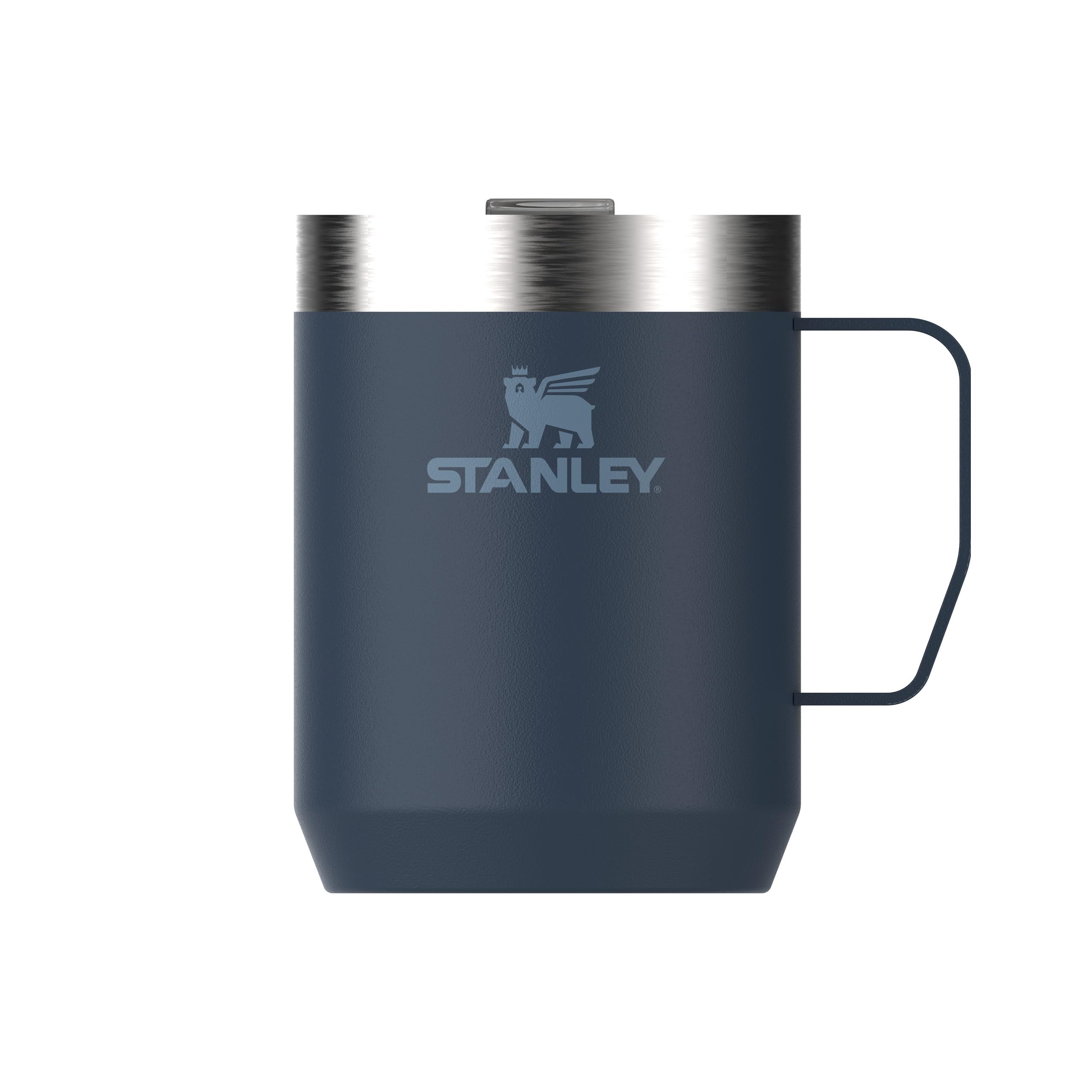 STANLEY Classic Legendary Camp Mug Thermobecher 0.23L - Hält 1 Stunden Heiß - 2 Stunden Kalt - BPA-Frei - Spülmaschinenfest - Edelstahl Kaffeebecher To Go - Navy