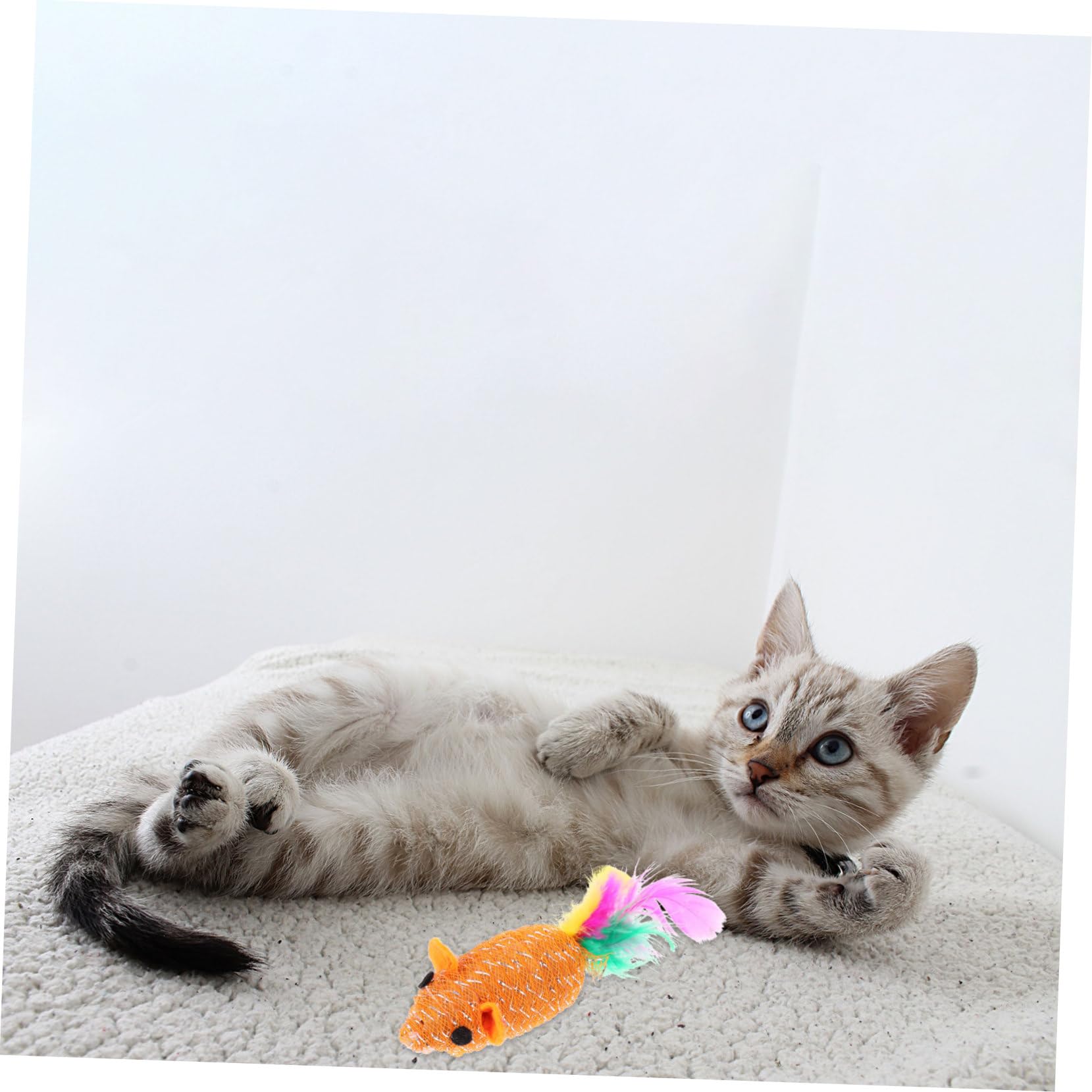 Yardwe 3 Juegos De Juguetes Molares Realistas para Gatos De Ratón De Suministros para Mascotas 10 Piezas X 3