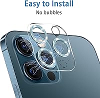 Vista 91 de 3 Pack Tempered Glass Camera Lens Protector for iPhone 12 6.1", Ultra HD, 9H Hardness, Anti-Scratch, Case Friendly, Easy to Install