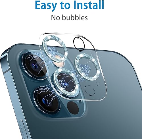 Miniatura 91 de 3 Pack Tempered Glass Camera Lens Protector for iPhone 12 6.1", Ultra HD, 9H Hardness, Anti-Scratch, Case Friendly, Easy to Install