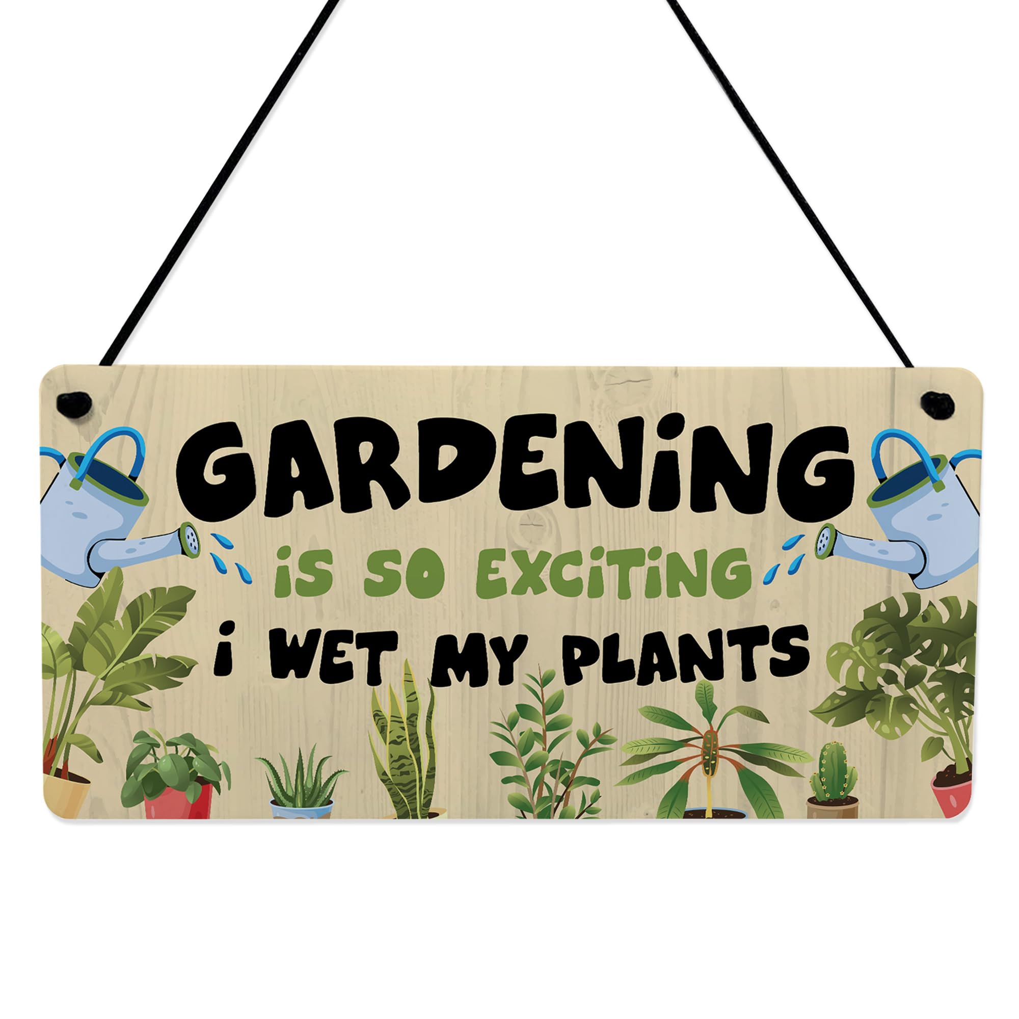Red Ocean Funny Garden Sign For Outdoor Hanging Wall Sign For Yard Summerhouse Shed Home Decor Gardening Gifts Women Men Friendship Gift Keepsake
