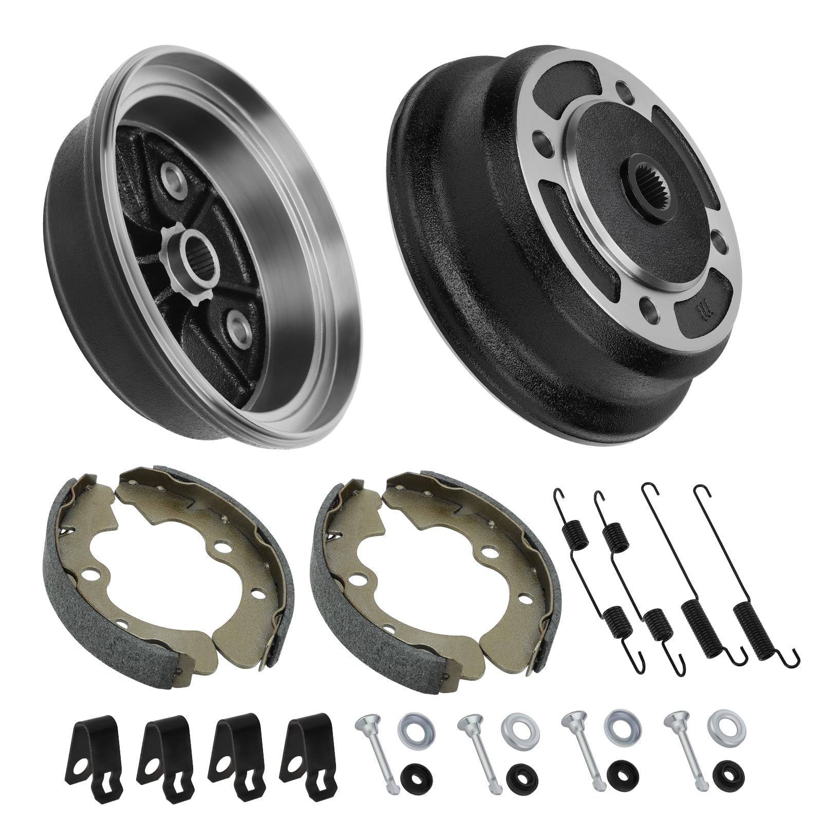 Amazon.com: JAVIK Front Wheel Brake Drum Hub & Brake Shoes for