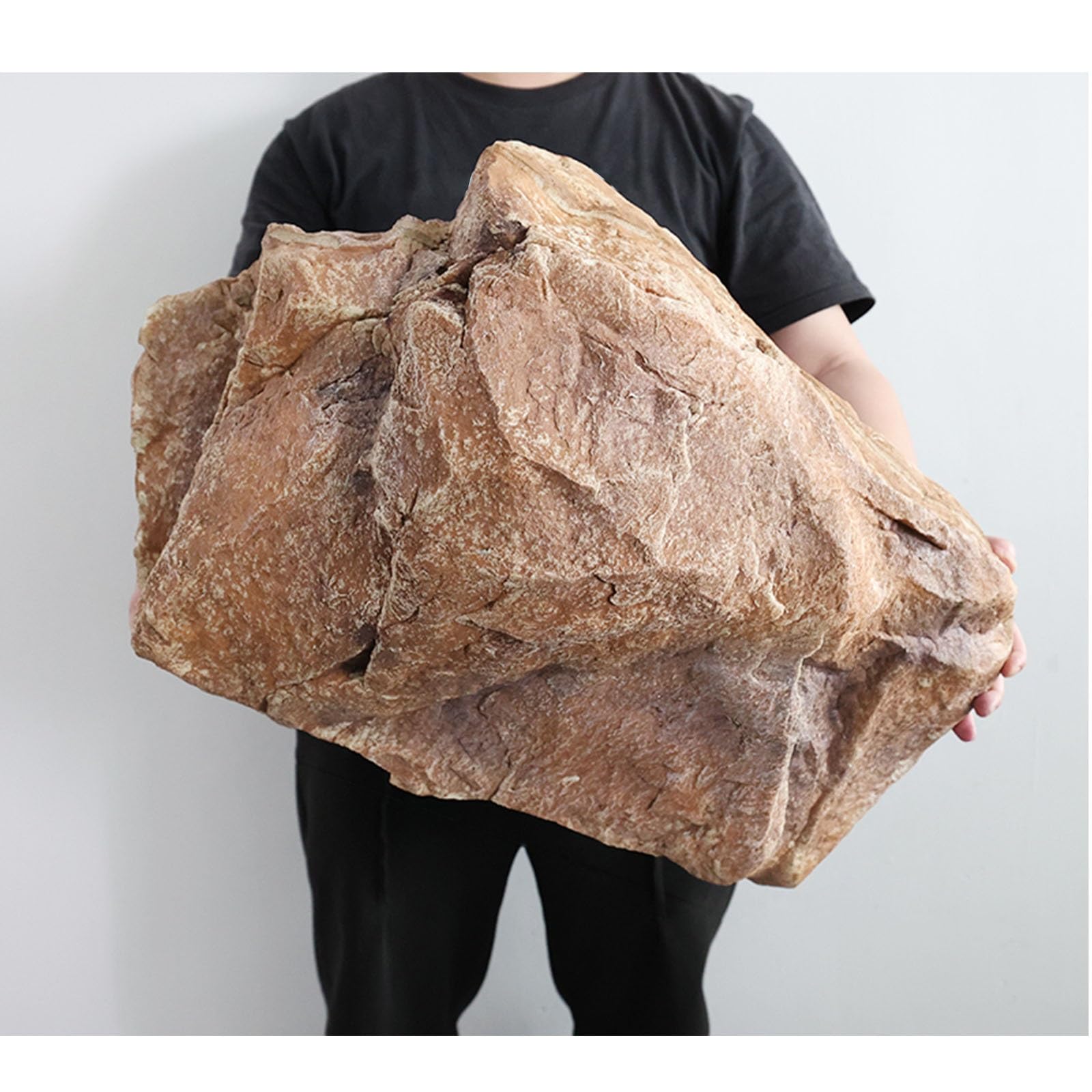 Outdoor Fake Rocks, Faux Rock Cover,Well Covers For Yard Decorative,Realistic Natural Texture,Artificial Landscape Enclosure Stone, PU Foam Fake Rocks