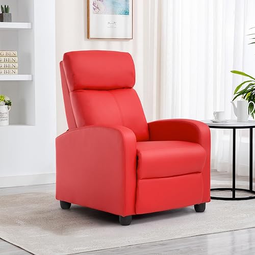 Miniatura 47 de BestMassage - Sillón reclinable para sala de estar Moderno sofá con respaldo alto, asiento para cine en casa con soporte lumbar (con masaje,
