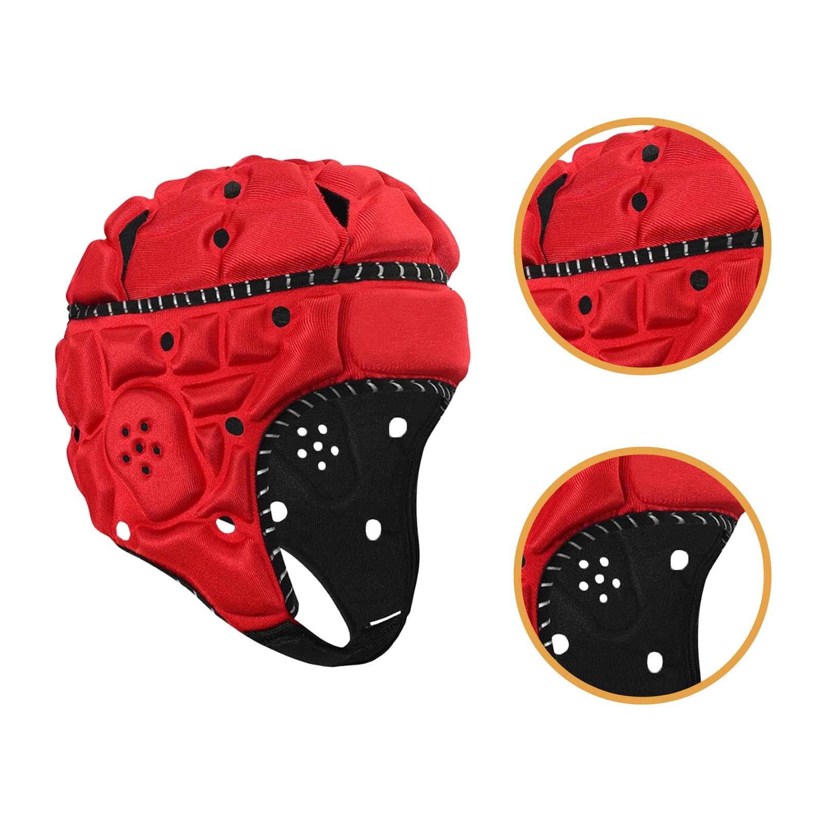 Rugby Casco Infantil con Protección Almohadilla Ligera Y Visibilidad Mejorada Elaborado en Poliéster Y Espuma Adecuado para Actividades Depor