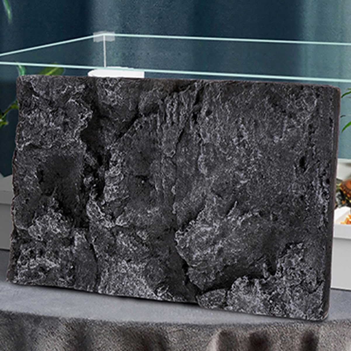 2kawałki Tła Akwarystycznego Efekcie Kamienia Do Terrarium i Zbiornika Dla Ryb Dekoracja Do Akwarium Tła Dla Głów Reptilii i Żółwi Bezpieczna i Łatwa Użyciu