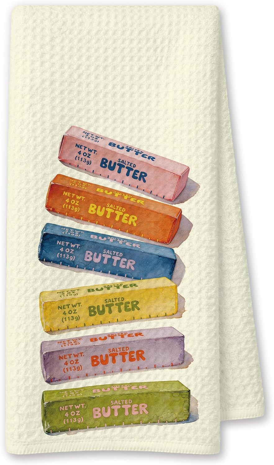 Colorful Butter Decor Kitchen Towels 16x24 Inch, Butter Lover Gifts, Bread Baker Baking Lovers Gifts Dish Hand Bar Towels for Kitchen Dining Room Decor