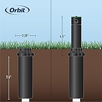 Vista 9 de Orbit 55460 Voyager - Cabezal de aspersor de 4 pulgadas con tapa dura, 35 pies, ajustable