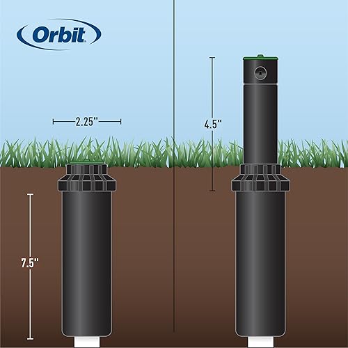 Miniatura 11 de Orbit 91561 Voyager II Aspersor de césped impulsado por engranajes, tri-lingüe