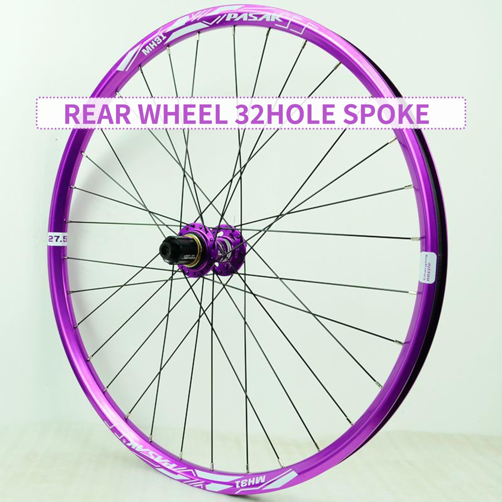 Zestaw kół do rowerów górskich 26 27,5" 29" aluminiowe felgi z osią wtykową. Przednie koło 15 x 110 mm, tylne koło 12 x 148 mm. 32 szprychy. Hamulec tarczowy dla 8-12 biegów