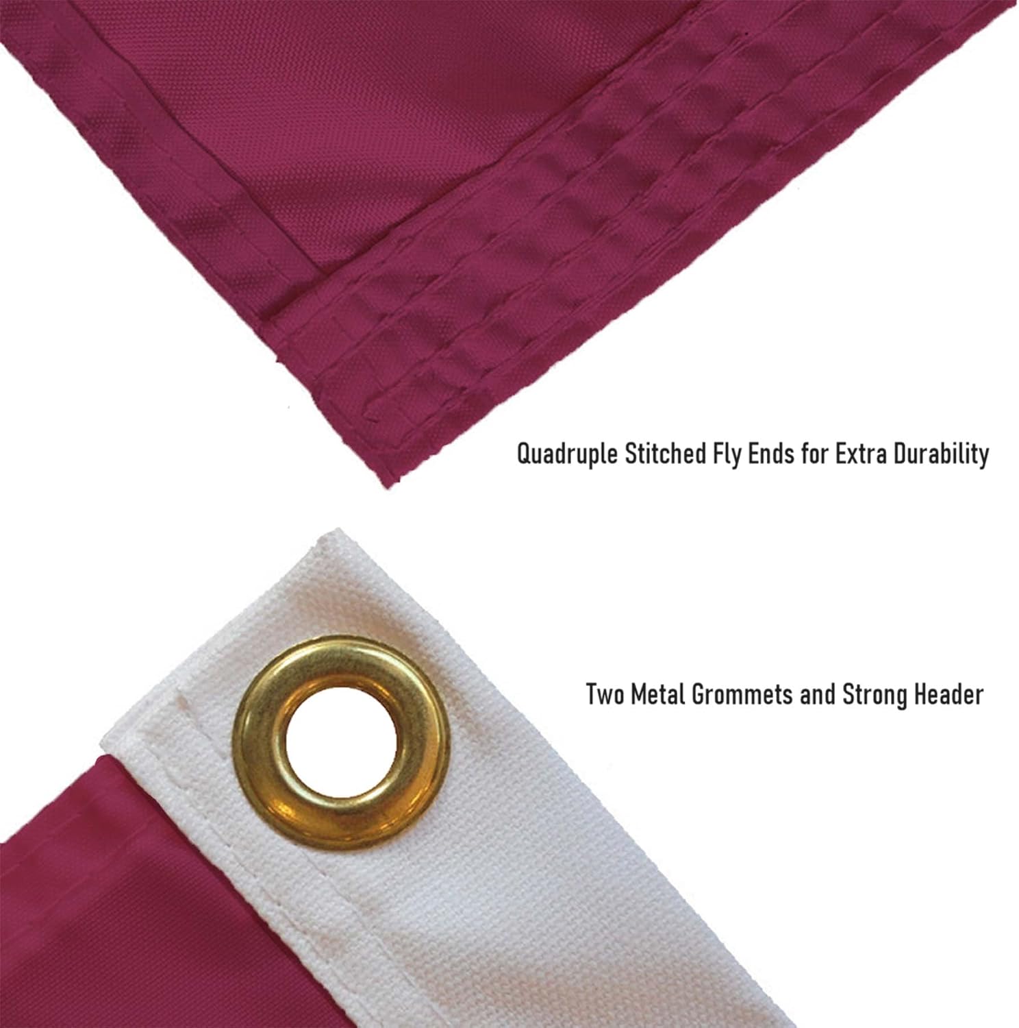 College Flags & Banners Co. Fairmont State Fighting Falcons Wordmark Large Grommet Banner Flag