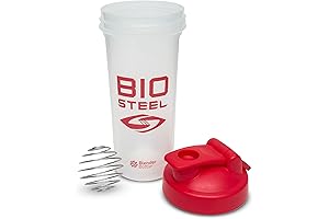 Biosteel Tritan Shaker Bottle 24oz Wire Whisk Blender Ball Leakproof Eco-Friendly Impact Resistant