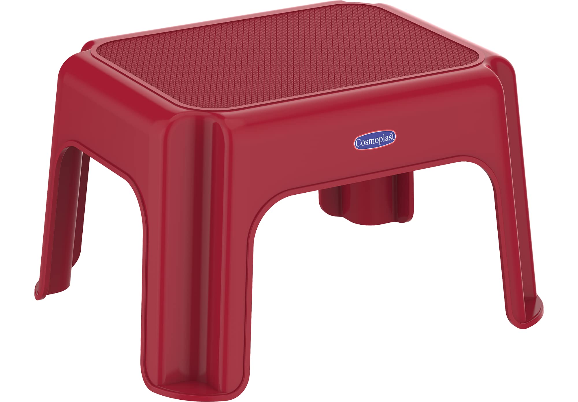 Cosmoplast Step Stool, Dark Red