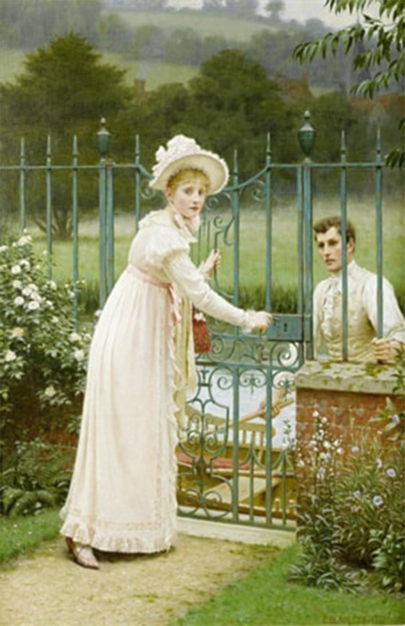 ARTXLXXBN Famous Art Print Poster Vintage Wall Art Where There's a Will Edmund Blair Leighton Canvas Art Poster for Home Decor 60x90cm