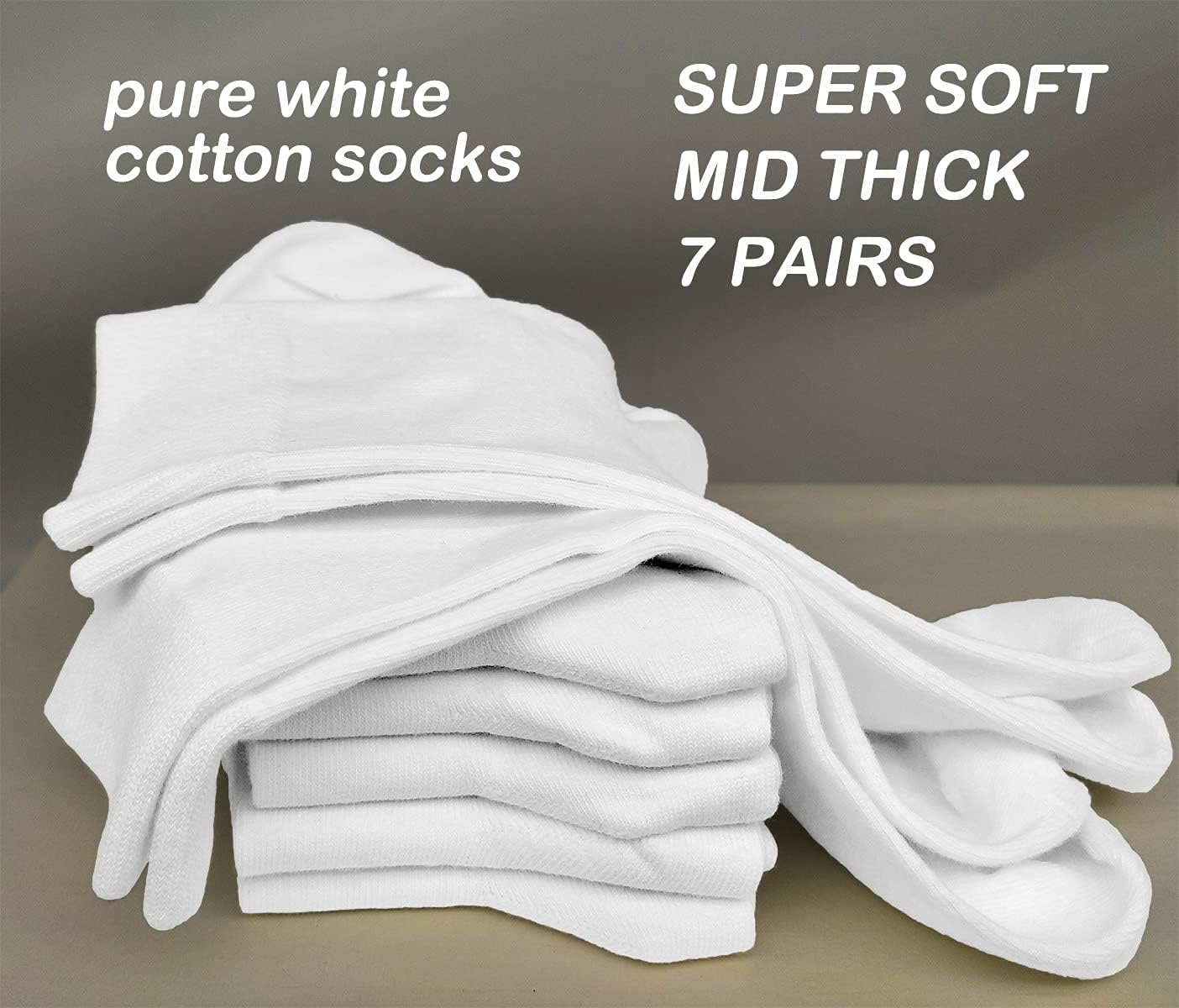 Ait fish Womens 100% Cotton Casual Crew Socks Soft Seamless Ankle Socks for Women - Image 3